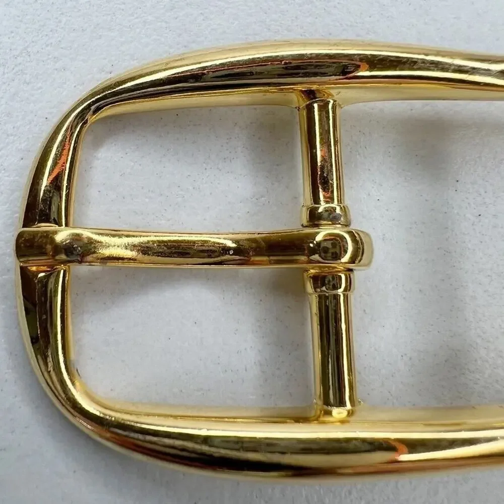 Vintage Gold Tone Simple Basic Belt Buckle for up to 1 Inch Belt